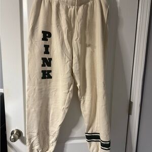PINK Victoria's Secret Cream Sweatpants